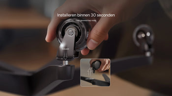 Load image into Gallery viewer, Eersteklas bureaustoelwielen