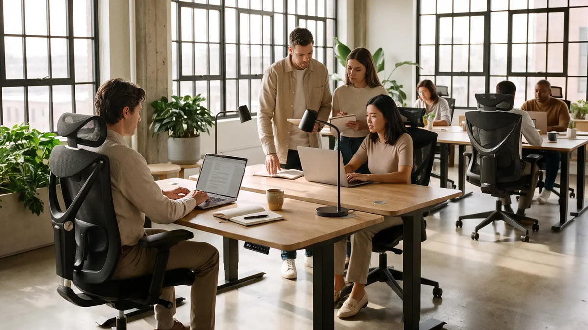 Hoeveel ruimte moet er tussen bureaus zitten?
