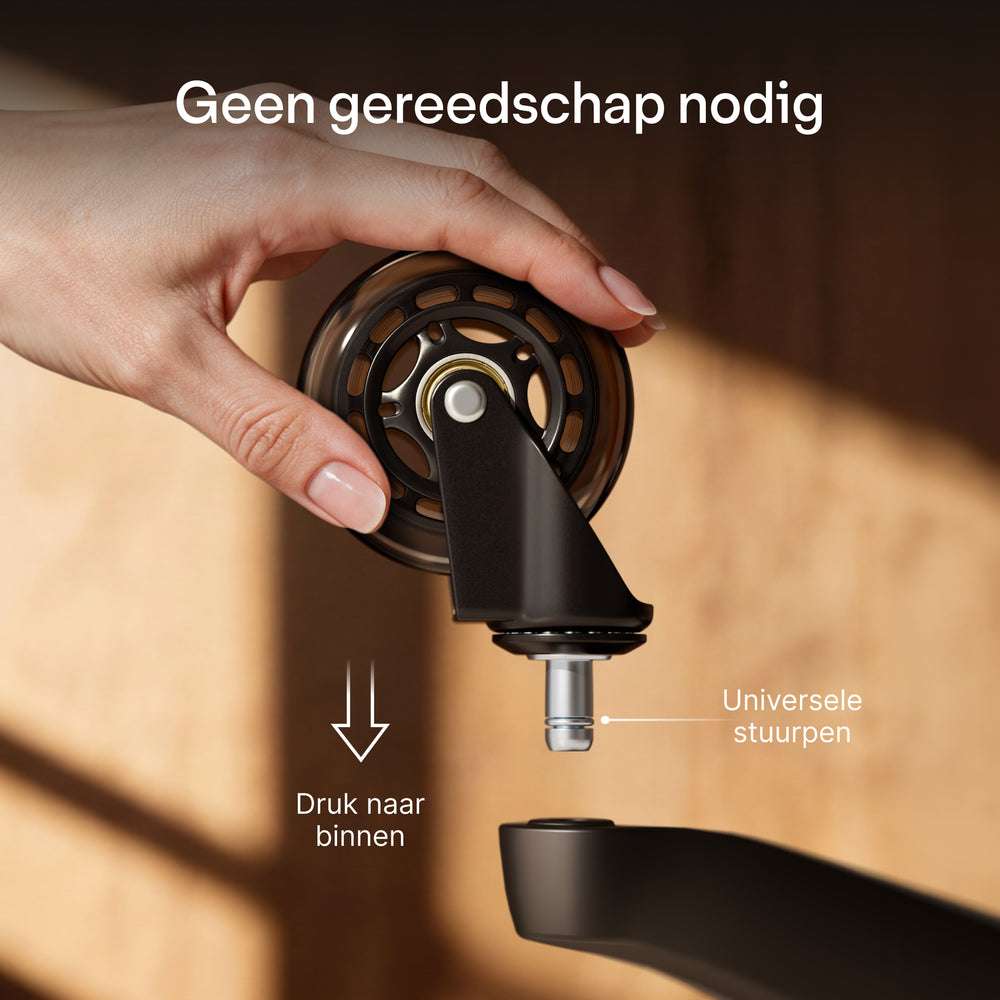Eersteklas bureaustoelwielen