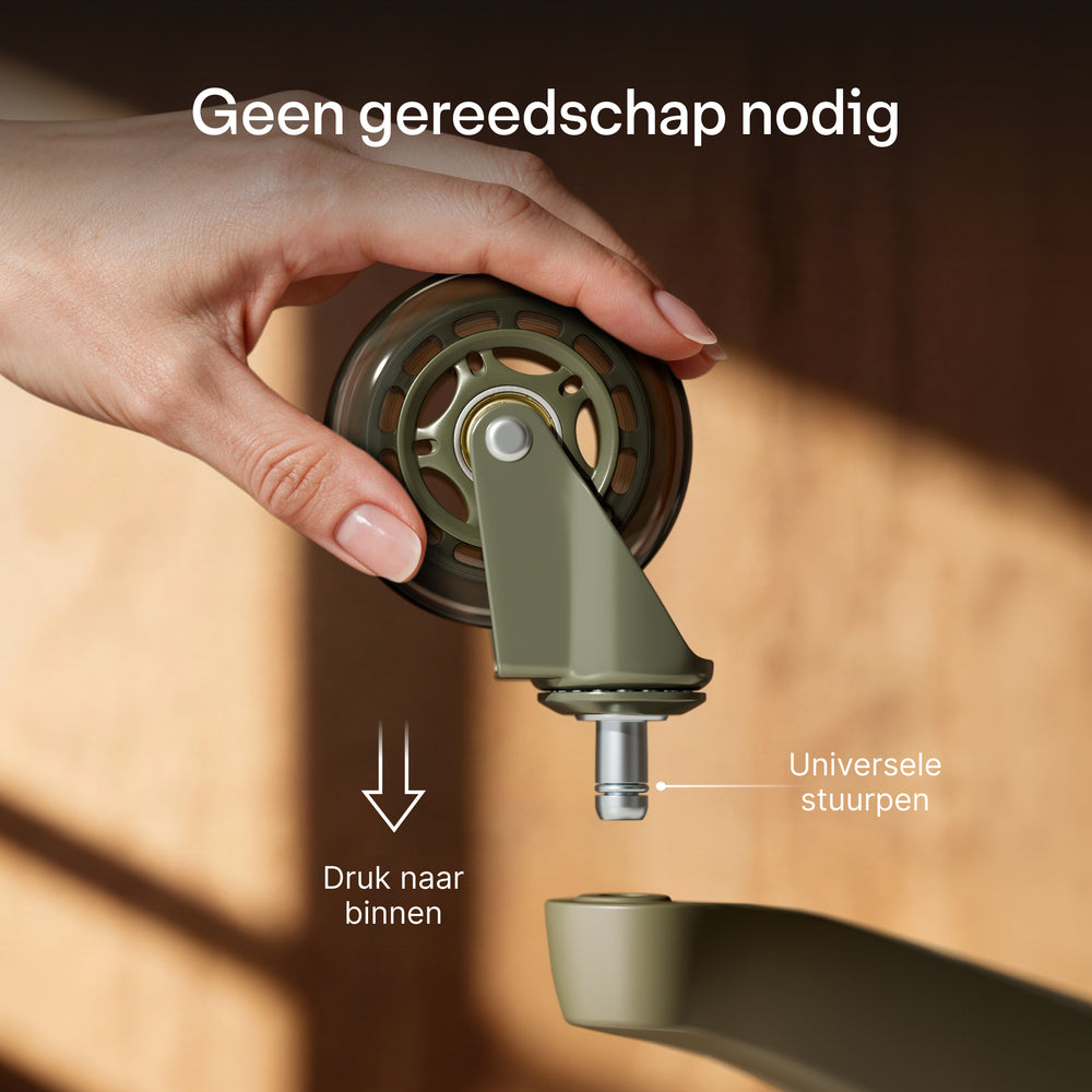 Eersteklas bureaustoelwielen