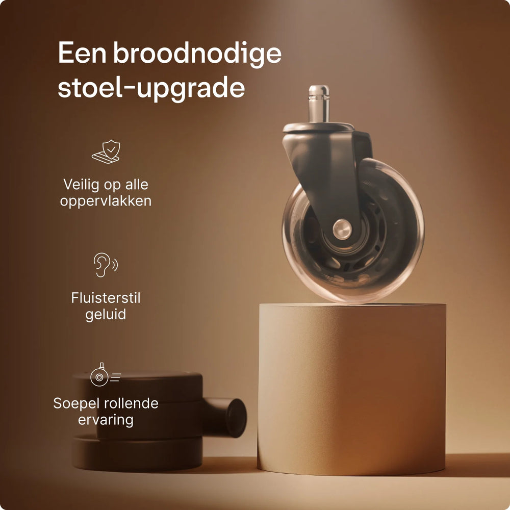 Eersteklas bureaustoelwielen